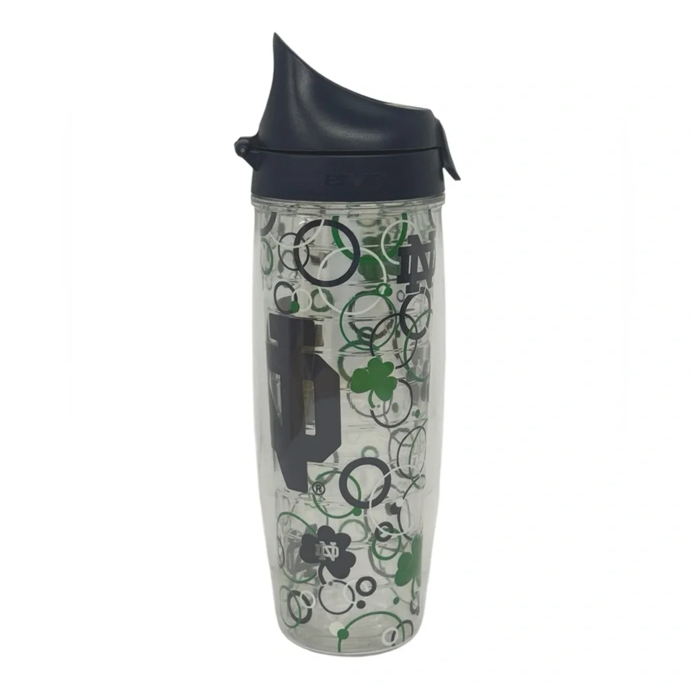 NWOT Tervis 24 oz Notre Dame Fighting Irish Insulated Water Bottle w/Hinged Top